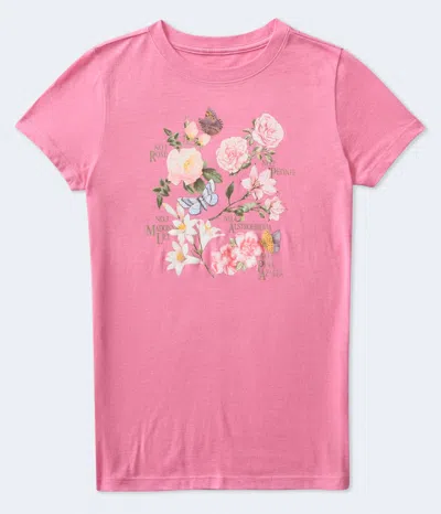 Aéropostale Five Flowers Graphic Tee In Multi
