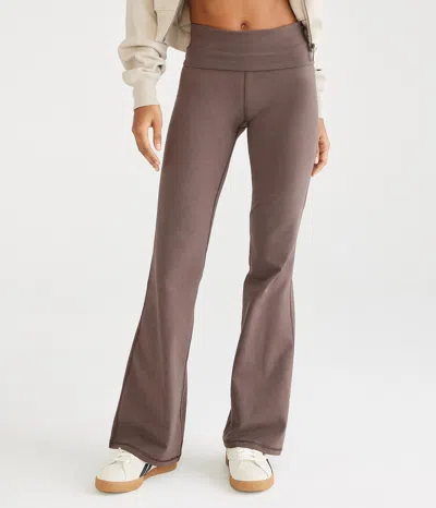 Aéropostale Flare High-rise Fold-over Pants In Multi