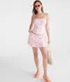 Aéropostale Floral Mid-rise Knit Ruffle Skort