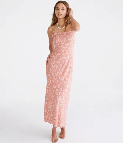 Aéropostale Floral Strapless Maxi Dress In Multi