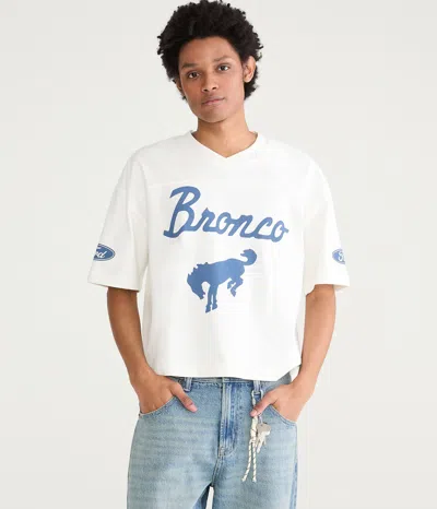 Aéropostale Ford Bronco Boxy V-neck Jersey In White