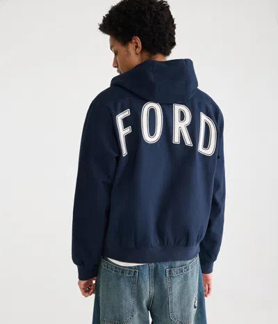 Aéropostale Ford Motor Company Hooded Full-zip Jacket In Blue