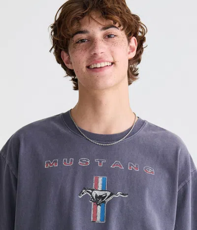 Aéropostale Ford Mustang Relaxed Graphic Tee In Blue