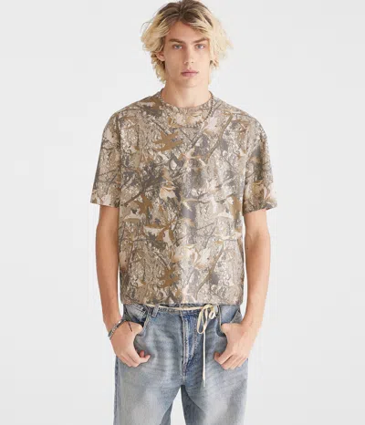 Aéropostale Forest Camo Boxy Fit Graphic Tee In Multi