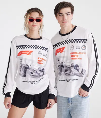 Aéropostale Formula 1 Long Sleeve Mesh Graphic Tee