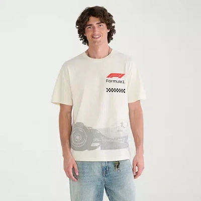 Aéropostale Formula 1 Mens Crew Neck Short Sleeve Classic Fit Graphic T-shirt In Neutral