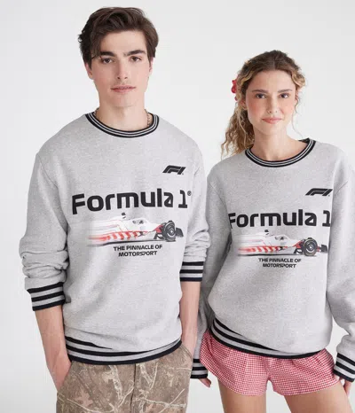 Aéropostale Formula 1 Pinnacle Of Motorsport Crew Sweatshirt In Gray