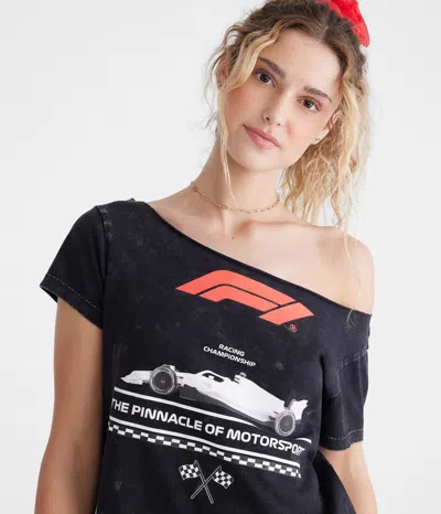 Aéropostale Formula 1 Racing Championship Off-the-shoulder Graphic Tee