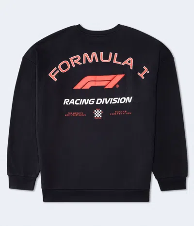 Aéropostale Formula 1 Racing Division Crew Sweatshirt In Black