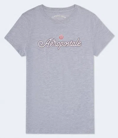 Aéropostale Glitter Rose Graphic Tee In Multi
