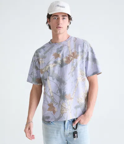 Aéropostale Heavyweight Forest Camo Tee In Gray