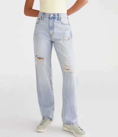 Aéropostale High-rise Baggy Jean In Blue