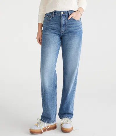 Aéropostale High-rise Baggy Jean In Blue