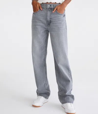 Aéropostale High-rise Baggy Jean In Grey