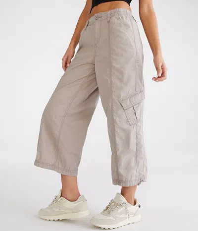 Aéropostale High-rise Cropped Utility Cargo Pants In Multi