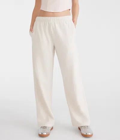 Aéropostale High-rise Straight Leg Sweatpants In Grey