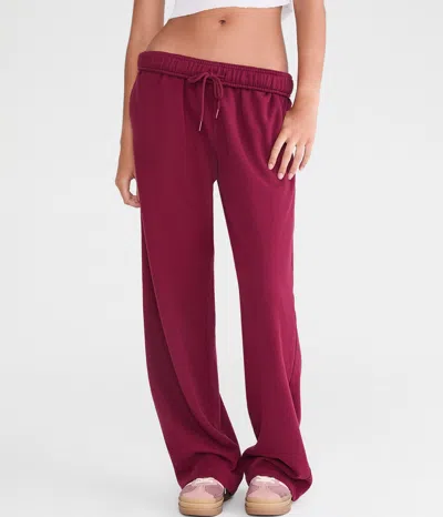 Aéropostale High-rise Straight Leg Sweatpants In Red