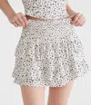Shop Aéropostale High-waisted Floral Ruffled Flippy Skort