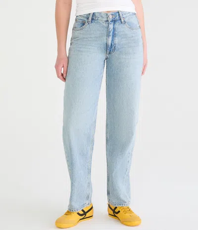 Aéropostale High-rise Baggy Jean In Blue