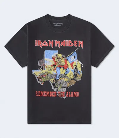 Aéropostale Iron Maiden Remember The Alamo Relaxed Graphic Tee In Black