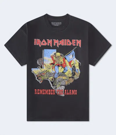 Aéropostale Iron Maiden Remember The Alamo Relaxed Graphic Tee In Black