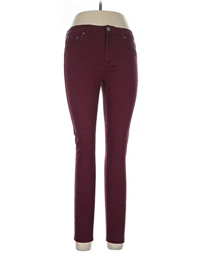 Pre-owned Aéropostale Jeggings In Burgundy