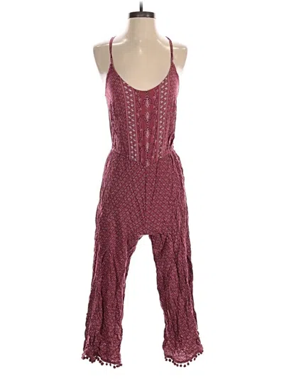 Pre-owned Aéropostale Jumpsuit In Burgundy