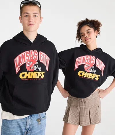 Aéropostale Kansas City Chiefs 2023 Season Pullover Hoodie In Black