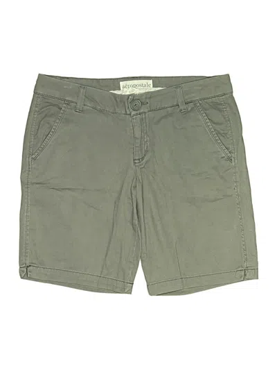 Pre-owned Aéropostale Khaki Shorts In Green