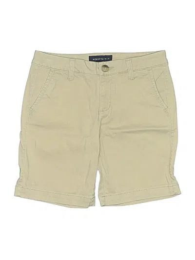 Pre-owned Aéropostale Khaki Shorts In Tan