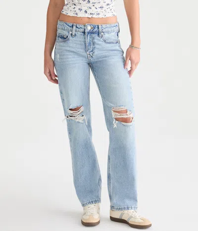 Aéropostale Knd Low-rise Baggy Jean In Blue