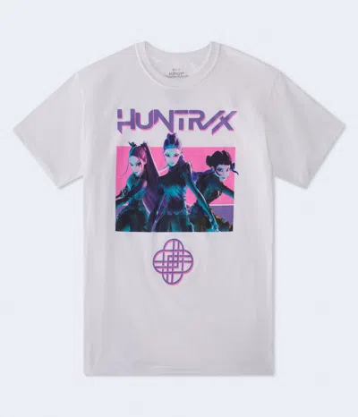 Aéropostale Kpop Demon Hunters Huntr/x Relaxed Graphic Tee In White