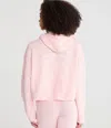 Aéropostale Lace Bow Cozy Sweater Hoodie In Pink