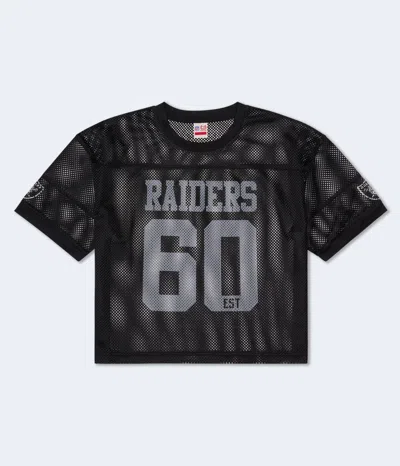 Aéropostale Las Vegas Raiders Mesh Graphic Tee In Black