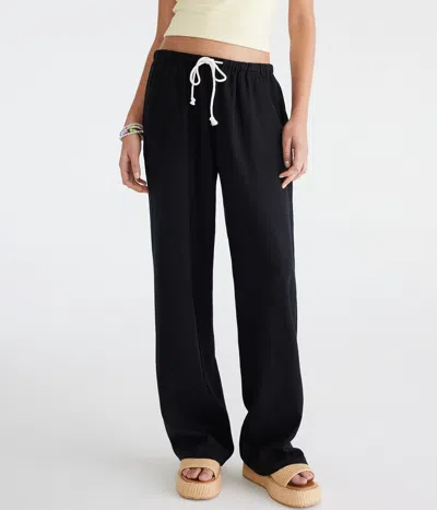 Aéropostale Linen Drawstring Pants In Multi