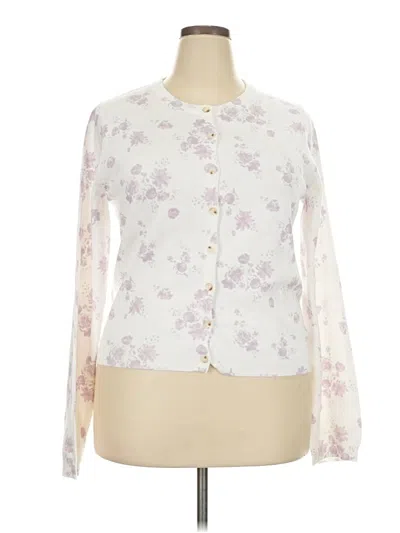 Pre-owned Aéropostale Long Sleeve Blouse In Ivory