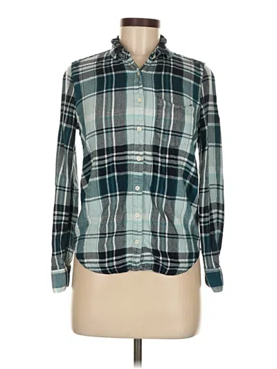 Pre-owned Aéropostale Long Sleeve Button Down Shirt In Blue