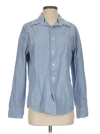 Pre-owned Aéropostale Long Sleeve Button Down Shirt In Blue