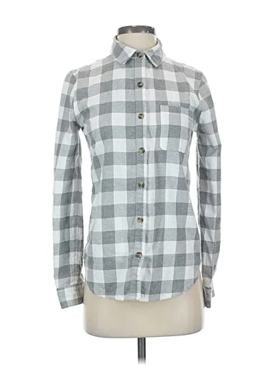 Pre-owned Aéropostale Long Sleeve Button Down Shirt In Gray