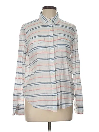 Pre-owned Aéropostale Long Sleeve Button Down Shirt In Gray