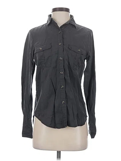 Pre-owned Aéropostale Long Sleeve Button Down Shirt In Gray
