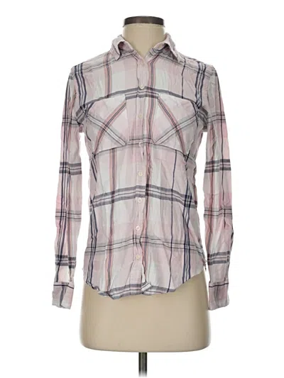 Pre-owned Aéropostale Long Sleeve Button Down Shirt In Pink