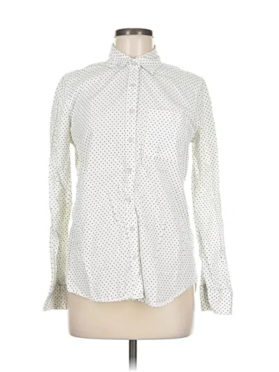 Pre-owned Aéropostale Long Sleeve Button Down Shirt In White