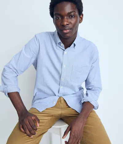Aéropostale Long Sleeve Oxford Uniform Shirt In Blue