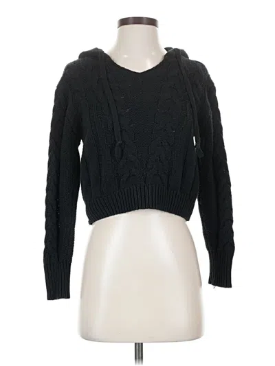 Pre-owned Aéropostale Long Sleeve Top Black Cowl Neck Tops