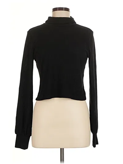 Pre-owned Aéropostale Long Sleeve Top Black Turtleneck Tops