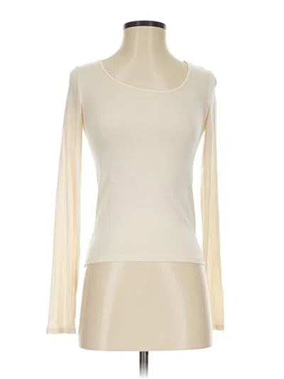 Pre-owned Aéropostale Long Sleeve Top Ivory Turtleneck Tops