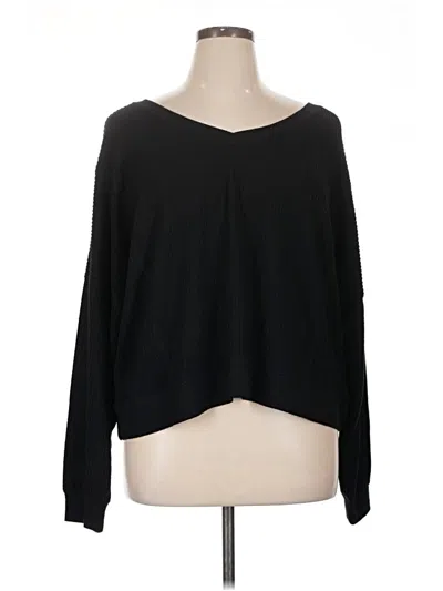 Pre-owned Aéropostale Long Sleeve T-shirt In Black
