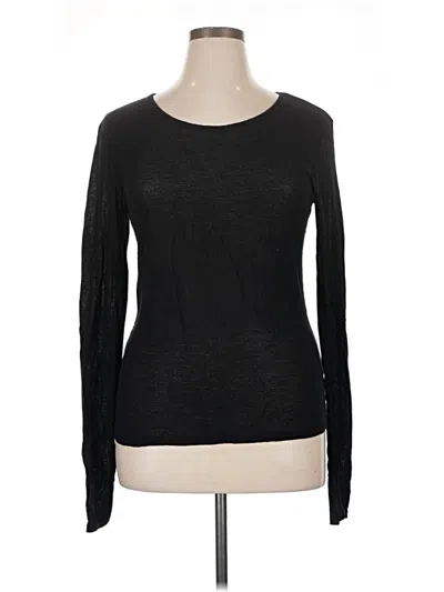 Pre-owned Aéropostale Long Sleeve T-shirt In Black