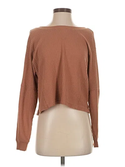 Pre-owned Aéropostale Long Sleeve T-shirt In Brown